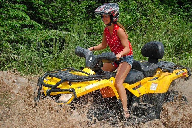 3 adrenaline activities Atvs Zipline and a swim experience in a cenote - Jungle ziplines for height and speed