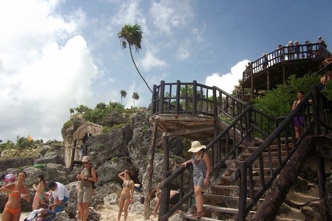 4 PLACES 1 DAY Tour to Coba and Tulum Ruins, Cenote and Playa del Carmen. - Regional lunch beside the ruins