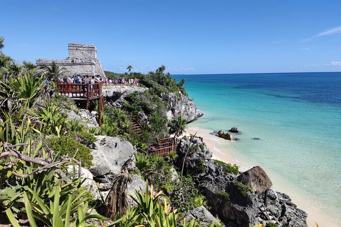 4X1 TOUR Tulum, Coba, Cenote & Playa del Carmen with buffet - Pickup, timing, and group size