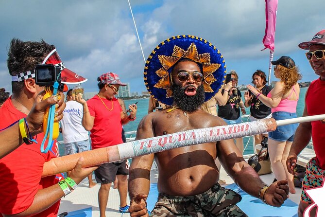 Adults only Hip Hop Sessions Boat Party Cancun - The Swim Stop and Cancun’s Blue-Green Water