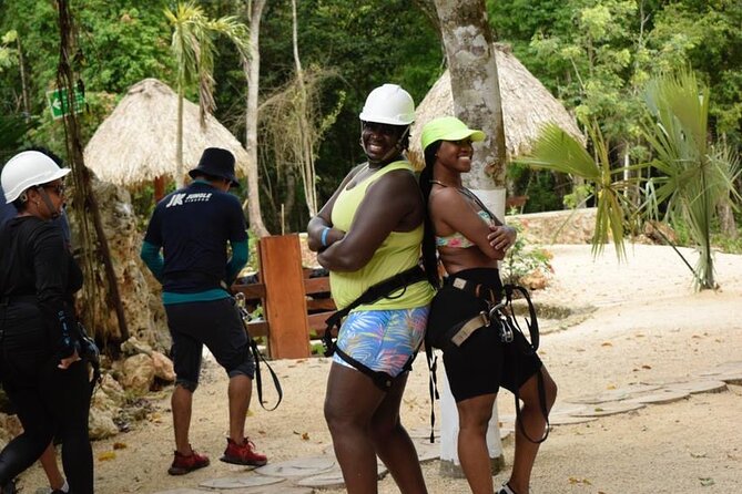 Adventure in Puerto Morelos with ATV Driving and Cenote Swim - The zipline circuit over the jungle
