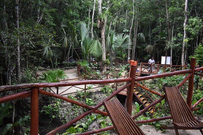 Amazing adventure in 3 cenotes with transportation - A small Mayan food and drink component