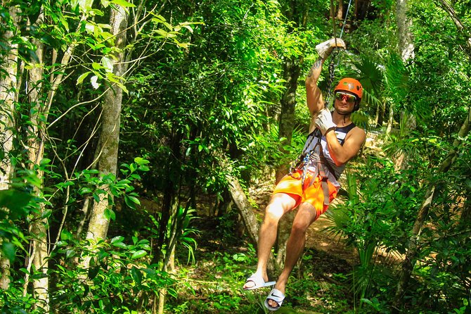 ATV Adventure, Interactive Bridges, Ziplines, Cenote and Lunch - Cenote Verde Lucero and the short swim stop