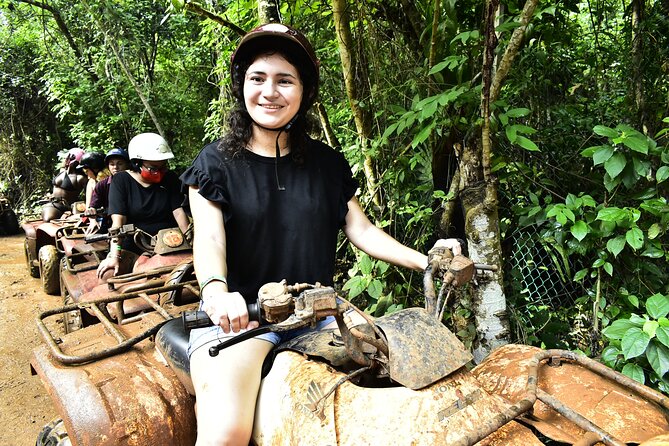ATV adventure with cenote, ziplines, snack and transport from Cancun or Riviera - The Mayan cenote: the calmest part of the day