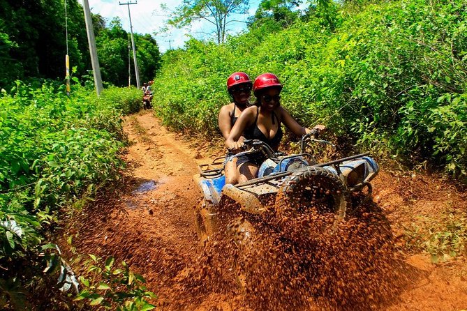 Atv experience, Ziplines adventure and Cenote swim from Cancun and Riviera Maya - Swimming in a real Maya cenote
