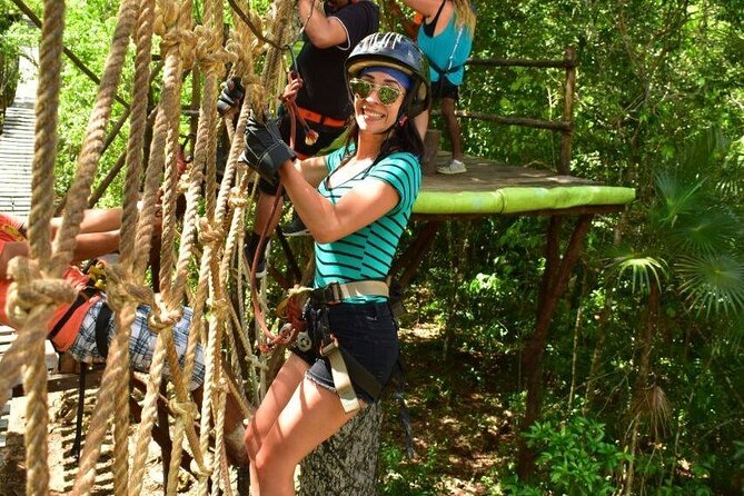 ATV Jungle Ride, Cenote & Ziplines! Roundtrip - Playa Del Carmen - Ziplines above the jungle
