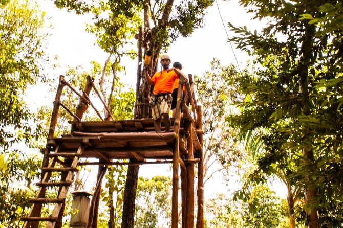 ATV Jungle Ride, Cenote & Ziplines! Roundtrip - Playa Del Carmen - ATV riding over cobbled roads and obstacles