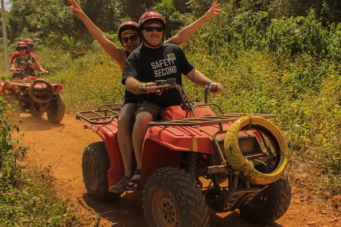 ATV shared experience, Ziplines and Cenote swim experience in one Adrenaline day - Group size, language, and comfort