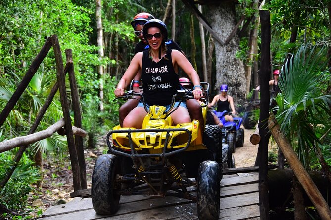 ATV (shared), Horse Back Riding, Ziplines, & Cenote from Cancún - Horseback riding at a slower pace