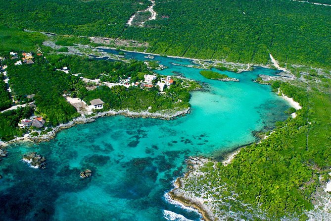 ATV Single & Zip Line from Cancun - Taking the zip line above the trees