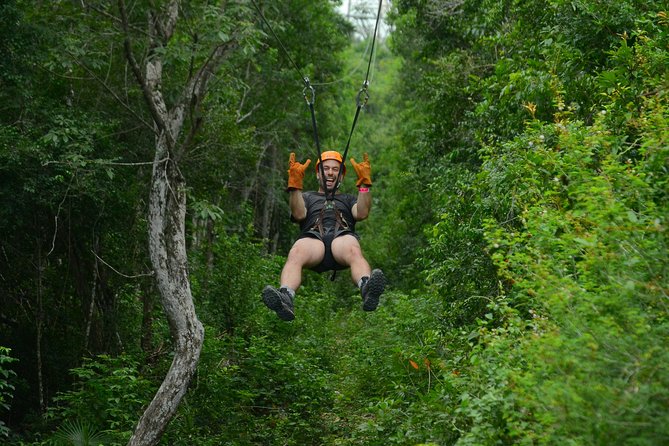 ATV Single & Zip Line from Cancun - Riding a 400cc Can-Am ATV through the jungle