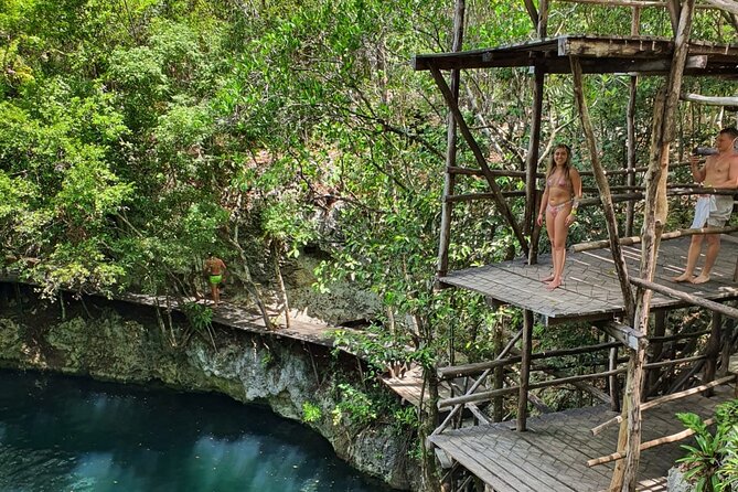 ATV Tour Zipline and Explore 2 Hidden Cenotes - Ziplines Above the Park