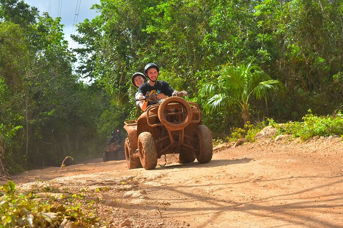 Awesome ATV experience in the jungle with cenote swim and ziplines included - ATV riding through the Mayan jungle