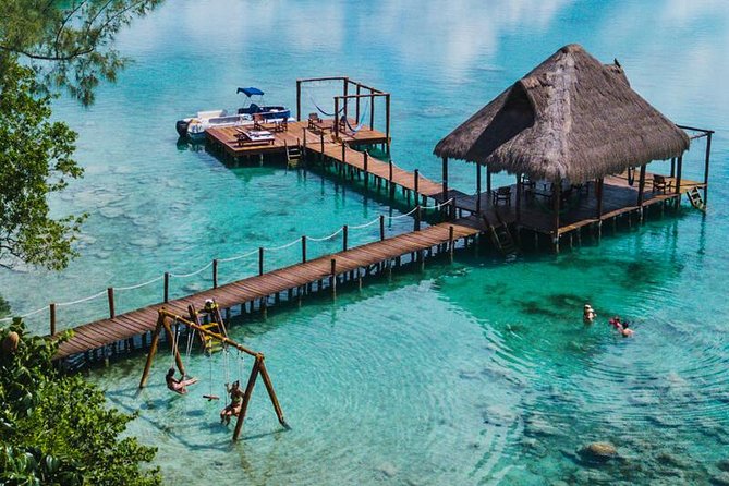Bacalar Lagoon All Inclusive with Transportation Breakfast and Lunch - One hour on a kayak in the Seven Colors Lagoon