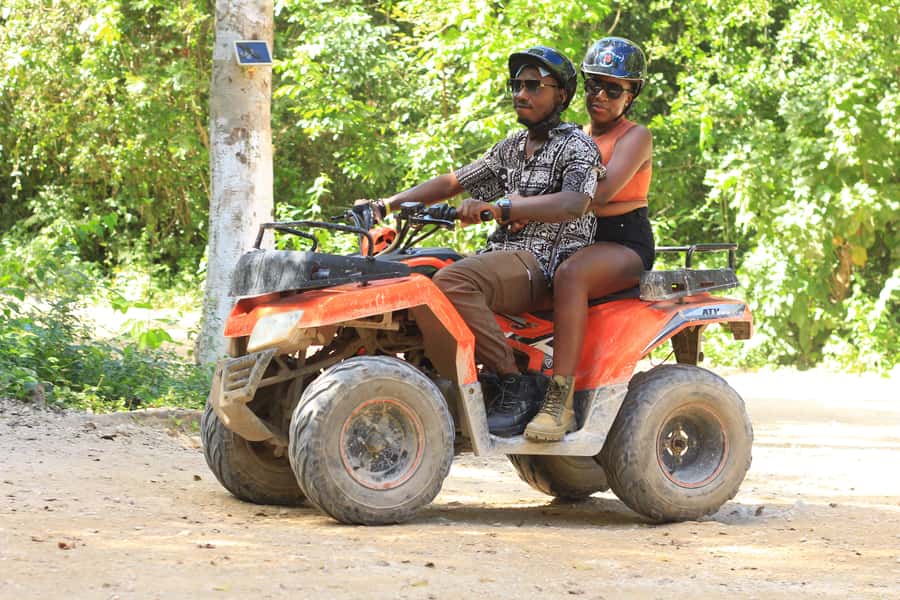 Cancún: ATV, Zipline, and Cenote Adventure with Lunch - Ziplining Above the Trees