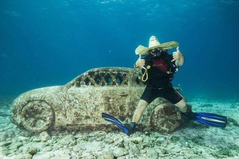 Cancun: Beginner Scuba Diving at Underwater Museum - Manchones Reef brings the fish