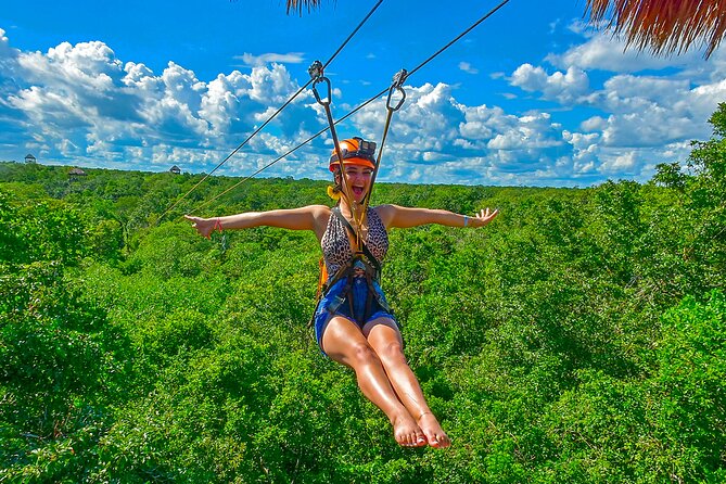 Cancun Cenote Tour: Snorkeling, Rappelling and Ziplining - Ziplines Above the Jungle Canopy