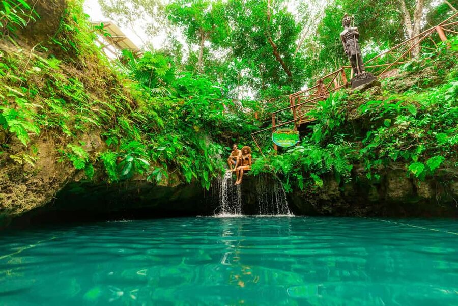 Cancún: Cenotes Adventure with Tequila Tasting & Mayan Snack - Zipline photos and guide support