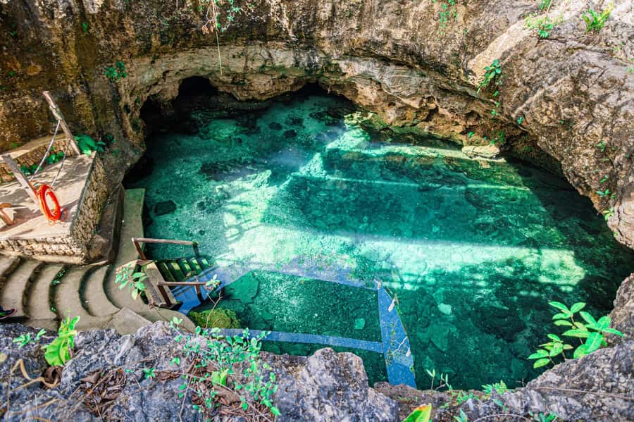 Cancun: Cenotes El Retoño entrance with transportation, lunch, and guided tour. - Lunch with a choice of main dish and drink