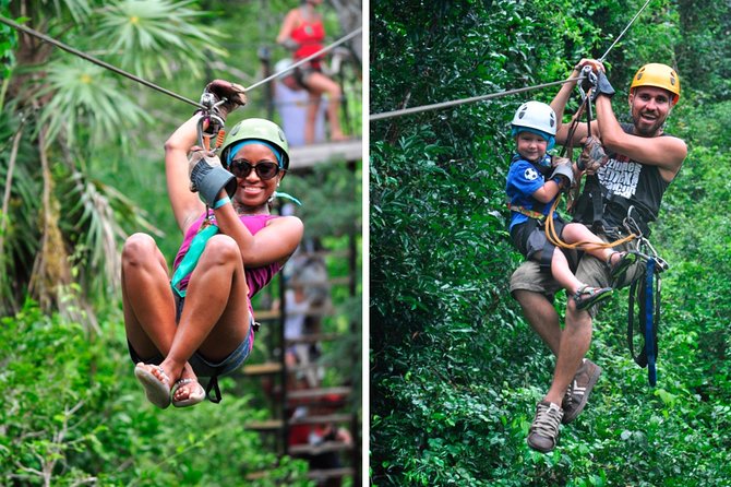 Cancun Combo Tour: Zipline and Off-Road Buggy Adventure - The opening course: bridges, heights, and a human roller coaster