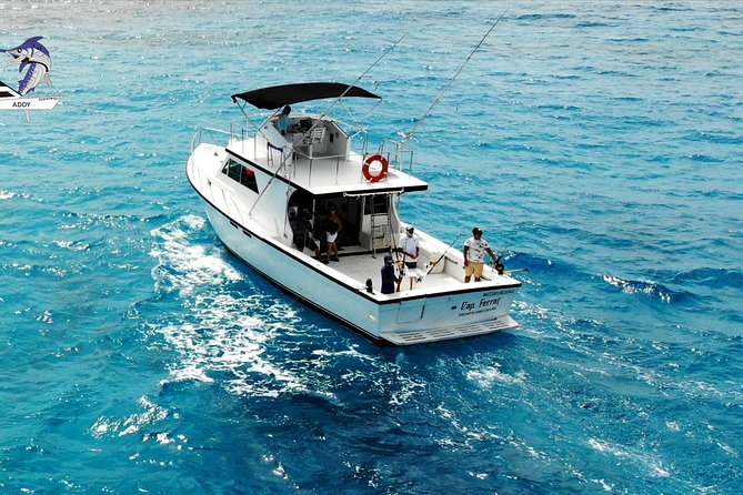 Cancun fishing charter if you don't fish you don't pay 46ft yacht 12pax 25P14 - What four hours on the water can include