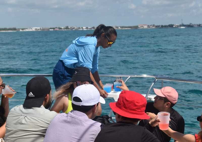 Cancun: Isla Mujeres Only Adults Catamaran, drinks & snorkel - Snorkeling at El Meco Reef