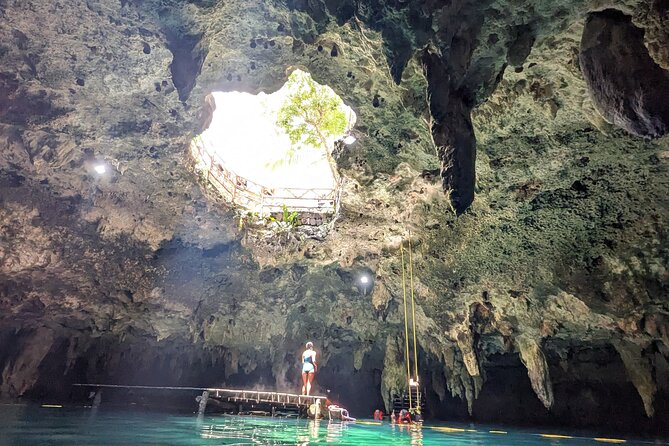 Cancun Jungle Adventure ATVs, Ziplines & Cenote Swim - Cooling off in a clear cenote