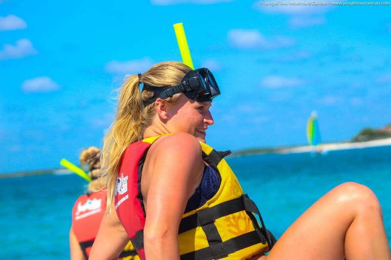 Cancun: Jungle Tour Adventure with Speedboat and Snorkeling - Two hours of shows, bridges, and salbutes
