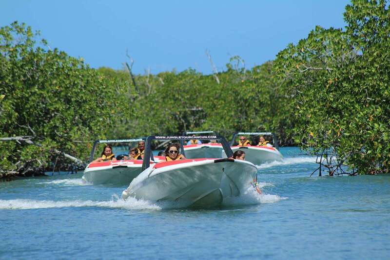 Cancun: Jungle Tour Adventure with Speedboat and Snorkeling - Snorkeling at Punta Nizuc