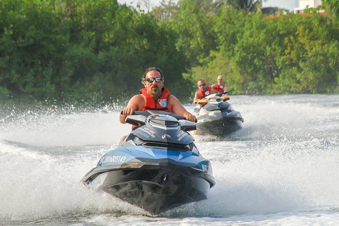 Cancun mangrove jet ski tour: 1 rider per jet ski - What the one-hour route feels like