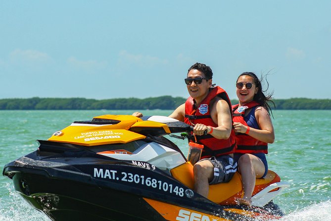 Cancun Mangrove Jet Ski Tour: 2 riders per jet ski - Seeing Torre Escenica from the water