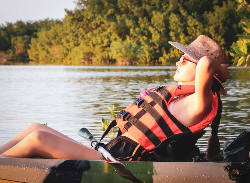 Cancun: Morning Kayak Adventure - The first 45-minute paddle through mangrove channels