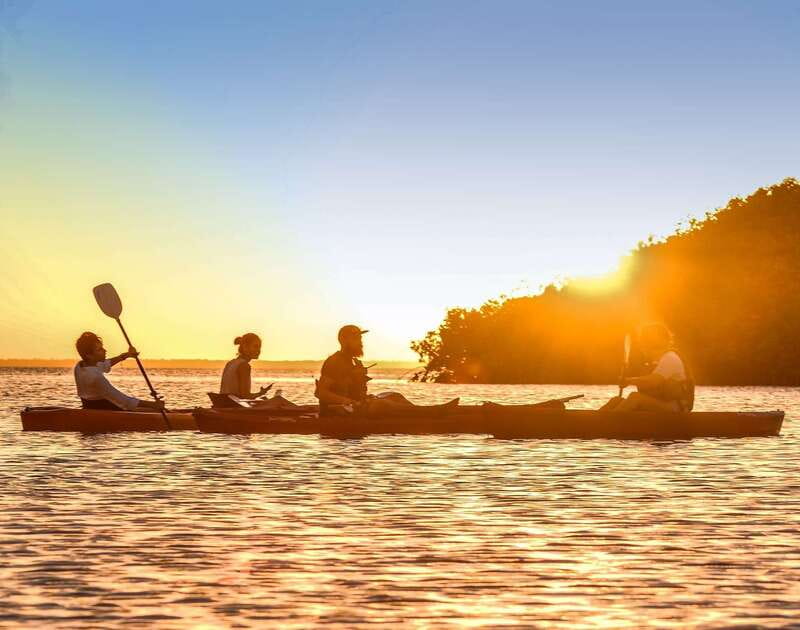 Cancún: Morning or Sunset Kayak Adventure in Nichupte Lagoon - What the first 90 minutes on the water are like