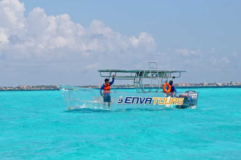 Cancún: Nichupté Lagoon Transparent Boat Tour with Drinks - Key points to know before you book