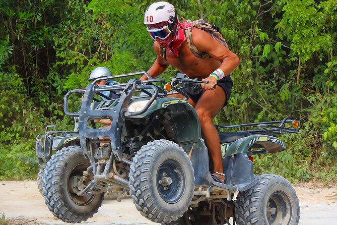 Cancun Off-road: ATVs trip, Ziplines, Cenote swim & Tasty Snacks - Ziplines and suspension bridges above the trees