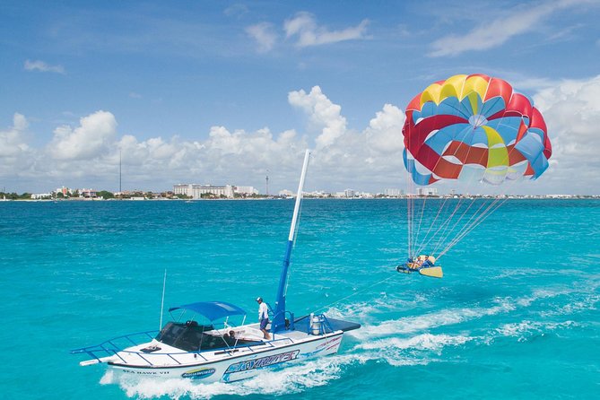 Cancun Parasailing Adventure - The 10-minute boat ride and safety briefing