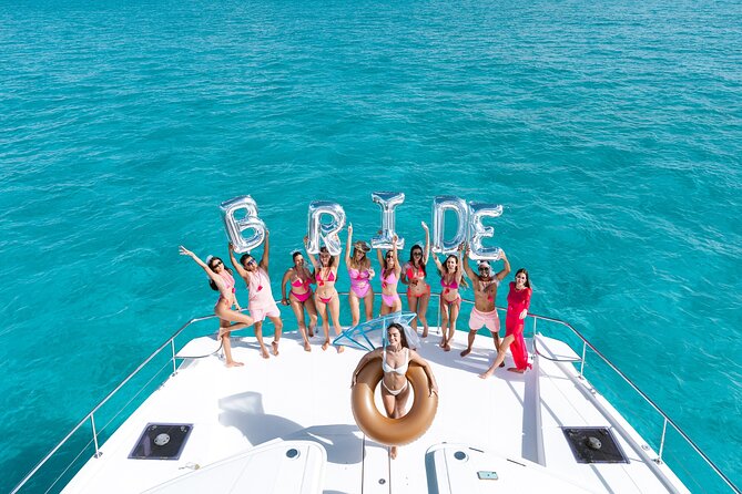 Cancun: Private Catamaran Bachelorette Party – 51' Leopard - Boarding at Marina V&V in Punta Sam