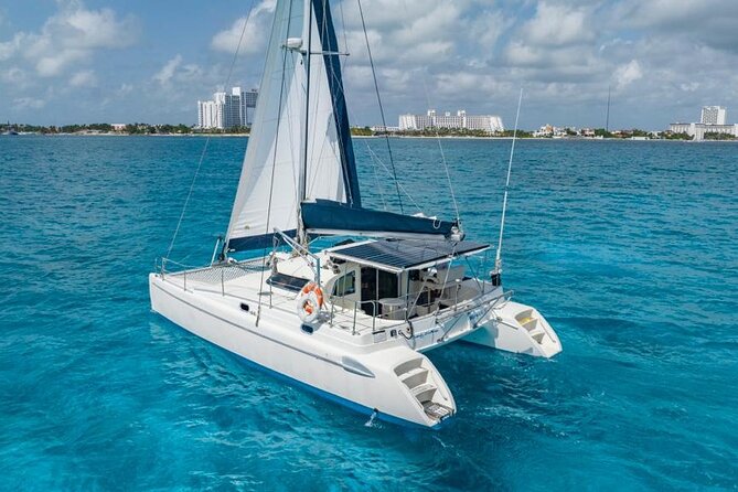 Cancun: Private Catamaran with Open Bar & Snorkeling Option - A private start at Marina Adventure Bay