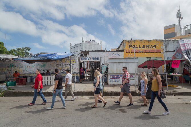 Cancun Street Food, Urban Art and Local Market Experience - Four food stalls and five traditional tastes