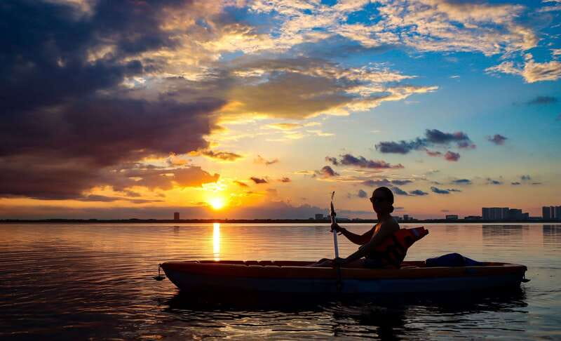 Cancun: Sunset Kayak Experience in the Mangroves - First 45 minutes: open water and mangrove channels