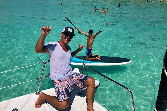 Cancun to Isla Mujeres Private Catamaran Cruising Snorkeling Fun! - Sailing toward Isla Mujeres with an open bar
