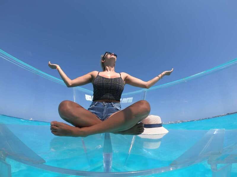 Cancun: Transparent Boat Tour with Drinks - What the 75-minute boat ride feels like