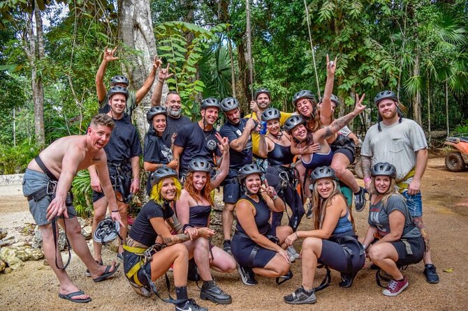 Cancun Wild Day: Zip Lines + ATVs + Cenote + Lunch - The cenote stop and a welcome cool-off