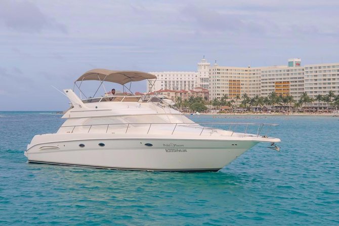 Cancun Yacht Tour - SEARAY YACHT 46 FT GREAT FOR SUNSET 15 PEOPLE MAX 25P9 - A private Sea Ray from Cancun’s Hotel Zone