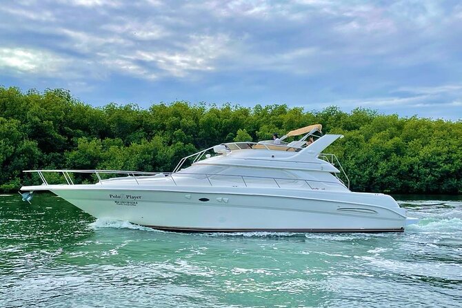 Cancun Yacht Tour - SEARAY YACHT 46 FT GREAT FOR SUNSET 15 PEOPLE MAX 25P9 - Drinks, music, and the real cost