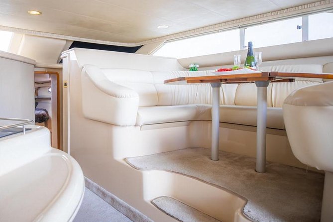 Cancun Yacht Tour - SEARAY YACHT 46 FT GREAT FOR SUNSET 15 PEOPLE MAX 25P9 - Timing, pickup, and small practical details