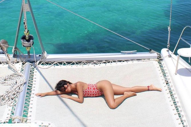 Catamaran adventure to Isla Mujeres with Snorkel,Buffet,Open Bar and Beach Club - Playa Norte and the Beach Club