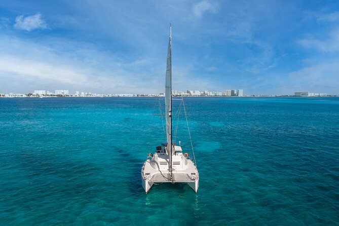 Catamaran Snorkeling with Openbar & Lunch Cancun to Isla Mujeres - Lunch at a beach club near Playa Norte