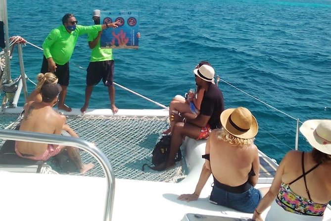 Catamaran to Isla Mujeres, Open bar, buffet, Beach Club Included - What the strongest parts of the day are