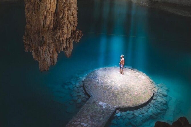 Chichen Itza Deluxe And Ancestral Cenotes Suytun and Ik-kil - Swimming at Ik-Kil Cenote